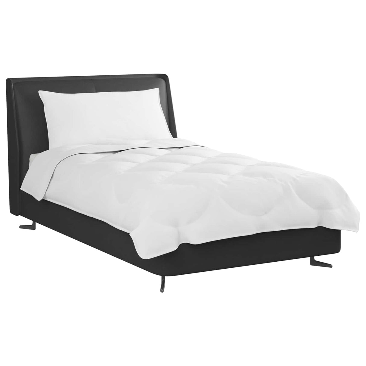 Vidaxl dekbed set met kussen 2 pcs wit microfibre