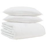 Vidaxl winter dekbed met kussen 3 pcs wit donsveertjes