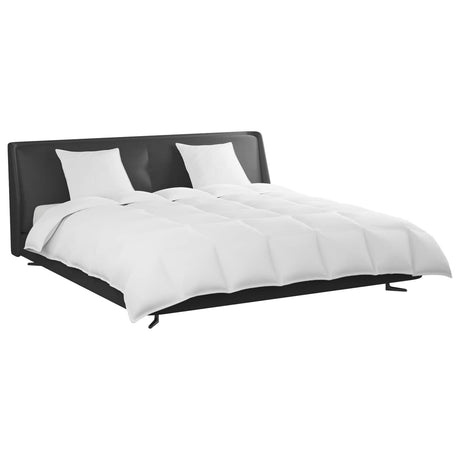 Vidaxl dekbed set met kussen 3 st wit donsveertjes