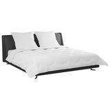 Vidaxl zomer dekbed met kussen 3 st wit microvezel