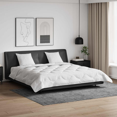 Vidaxl dekbed met kussen 3 st wit microfibre