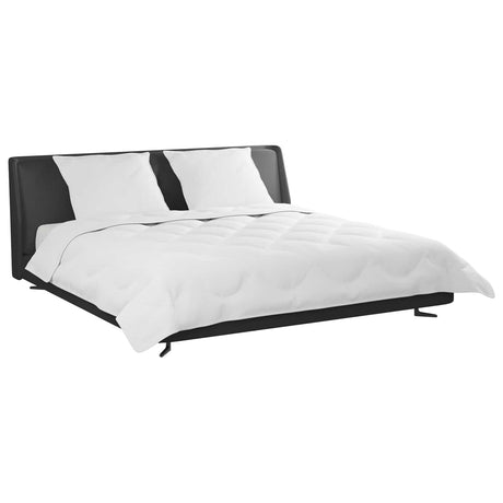 Vidaxl dekbed met kussen 3 st wit microfibre