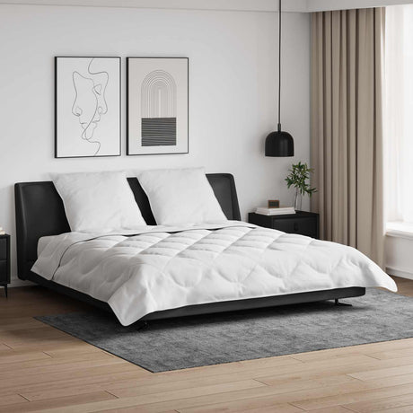 Vidaxl dekbed met kussen 3 st wit microfibre