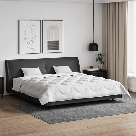 Vidaxl all-season dekbed met kussen 3 st wit microvezel
