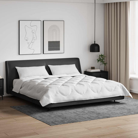 Vidaxl all-season dekbed met kussen 3 st wit microvezel