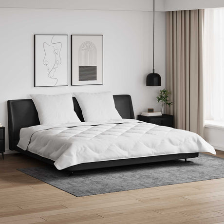 Vidaxl winter dekbed met kussen 3 st wit microvezel