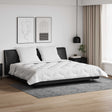 Vidaxl dekbed met kussens 3 st wit microfiber en dons feather