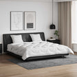 Vidaxl dekbedset met kussen 3 st wit microvezel