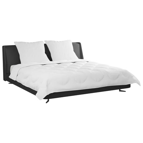 Vidaxl dekbedset met kussen 3 st wit microvezel