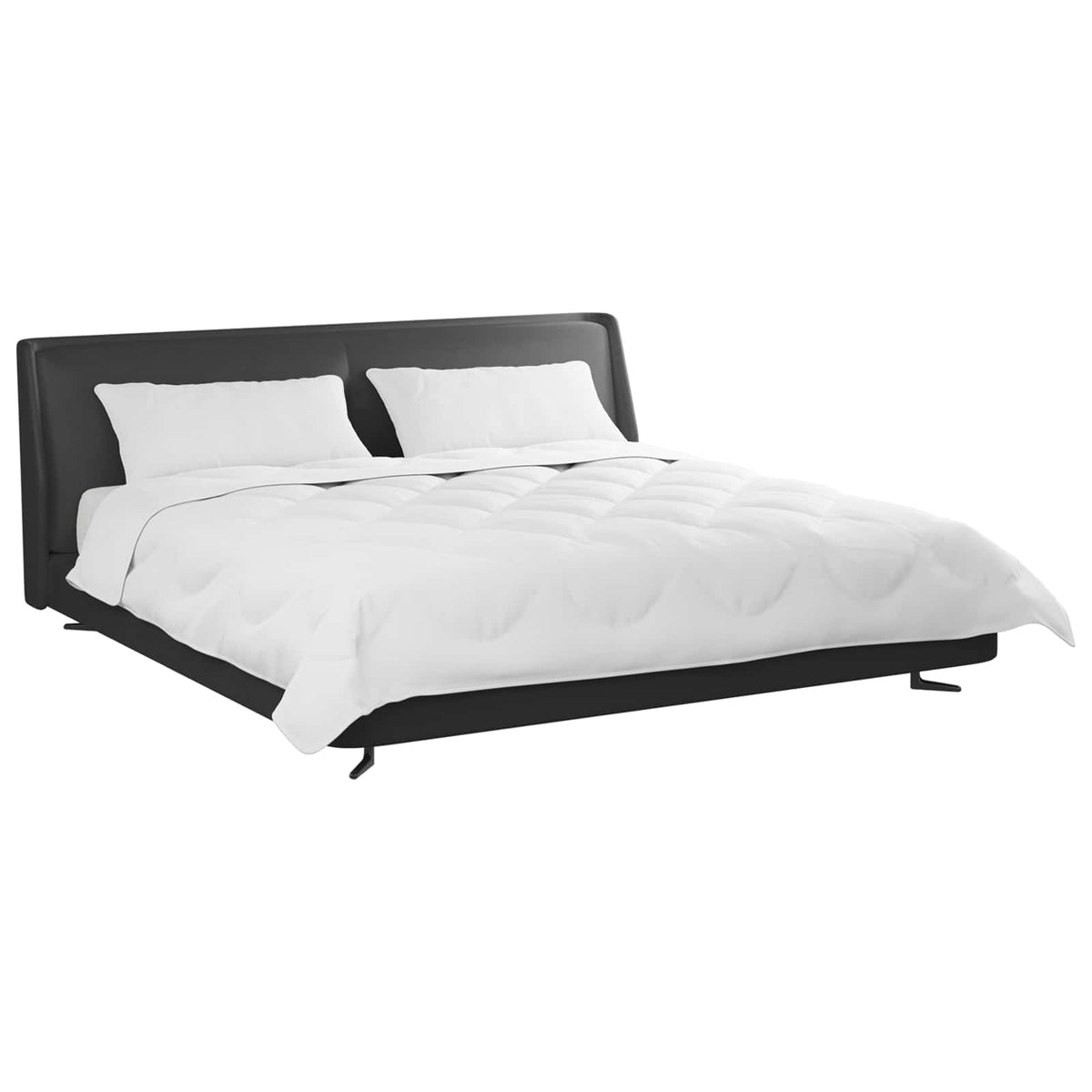 Vidaxl dekbedset met kussen 3 st wit microvezel