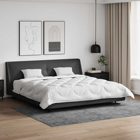 Vidaxl dekbedset met kussen 3 st wit microvezel