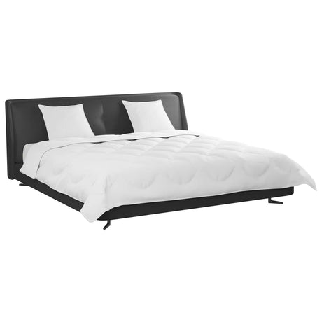 Vidaxl dekbed met kussens met kussen 3 st wit microvezel