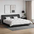 Vidaxl dekbed met kussens met kussen 3 st wit microvezel