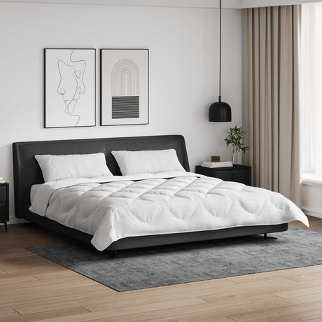 Vidaxl dekbed met kussen 3 st wit microfibre