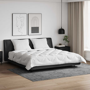 Vidaxl dekbed met kussen 3 st wit microfibre