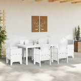 Vidaxl tuinstafel wit 200 x 100 x 73 cm poly rattan