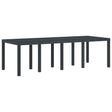 Vidaxl weerbestendige tuintafel antraciet 250 x 100 x 73 cm