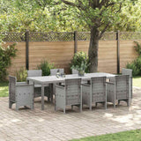 Vidaxl weerbestendige tuintafel lichtgrijs 250 x 100 x 73 cm