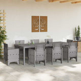 Vidaxl weerbestendige tuintafel lichtgrijs 250 x 100 x 73 cm