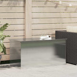 Vidaxl buitenopslagdoos zilver 100 x 50,5 x 50 cm staal