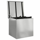 Vidaxl buitenopslagdoos zilver 55 x 50,5 x 50 cm staal
