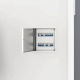 Vidaxl toegangs paneel 2 pcs wit 23 x 23 x 3 cm staal