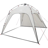 Vidaxl instant tent 4-person quick-release grijs 260 x 260 x 197 cm
