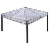 Vidaxl gazebo dekking vervanging doorzichtig 300 x 300 x 26 cm pvc