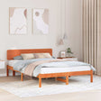 Vidaxl bedframe wasbruin 150 x 200 cm massief grenenhout