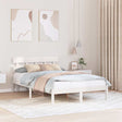 Vidaxl bedframe met hoofdeinde wit 120 x 190 cm massief grenenhout