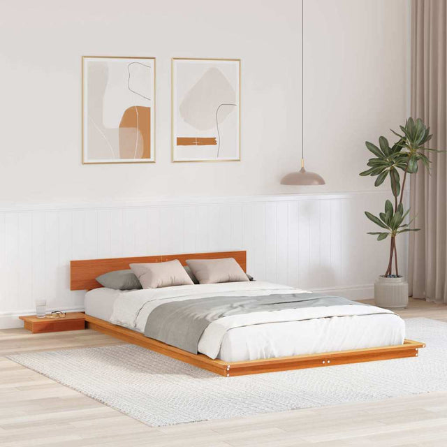 Vidaxl bedframe bruin 140 x 190 cm hout