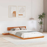 Vidaxl bedframe bruin 135 x 190 cm hout