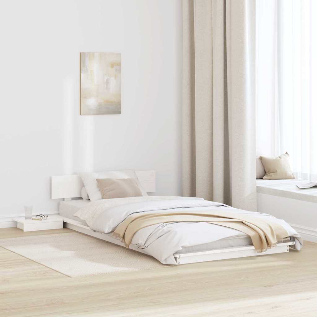 Vidaxl bedframe wit 80 x 200 cm hout
