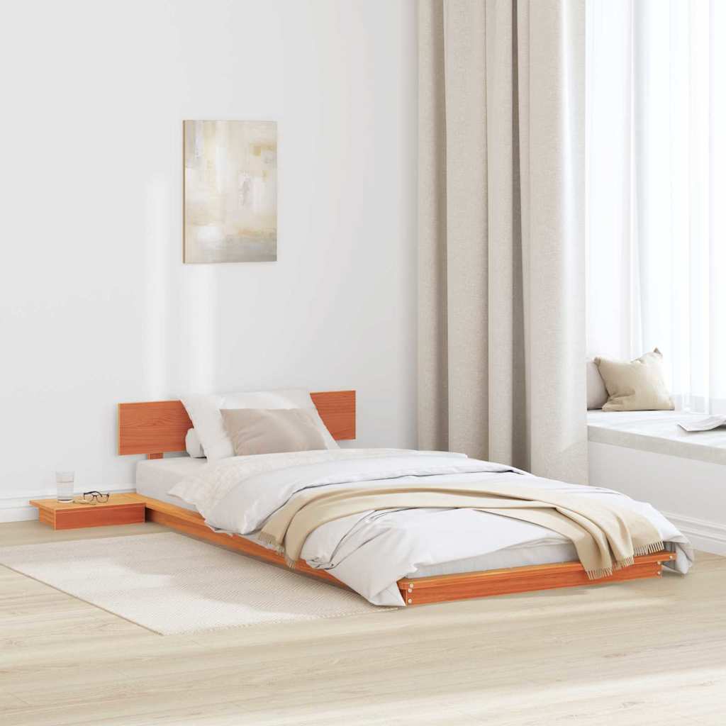 Vidaxl bedframe bruin 80 x 200 cm hout