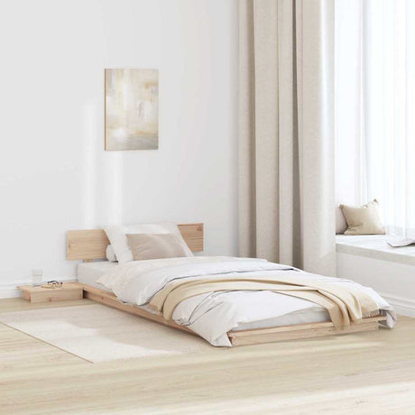 Vidaxl bedframe bruin 90 x 190 cm hout