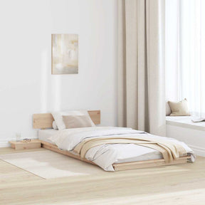 Vidaxl bedframe bruin 75 x 190 cm hout