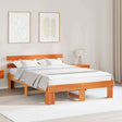 Vidaxl bedframe wasbruin 160 x 200 cm massief grenenhout