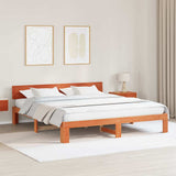 Vidaxl bedframe wasbruin 180 x 200 cm massief grenenhout