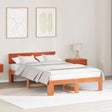 Vidaxl bedframe wasbruin 120 x 190 cm massief grenenhout