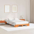 Vidaxl bedframe wasbruin 120 x 190 cm massief grenenhout