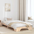 Vidaxl bedframe naturel 75 x 190 cm massief grenenhout