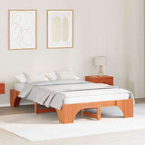 Vidaxl bedframe wasbruin 120 x 200 cm massief grenenhout