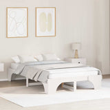 Vidaxl bedframe wit 140 x 190 cm massief grenenhout