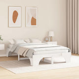 Vidaxl bedframe wit 135 x 190 cm massief grenenhout