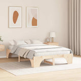 Vidaxl bedframe massief grenenhout 120 x 190 cm massief grenenhout