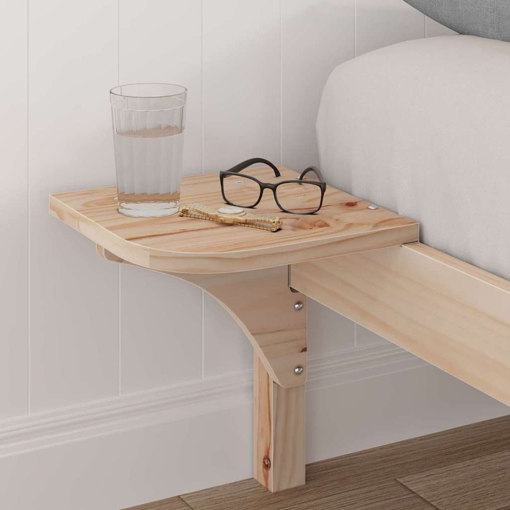 Vidaxl bedframe naturel 160 x 200 cm massief grenenhout