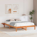 Vidaxl bedframe wasbruin 140 x 200 cm massief grenenhout