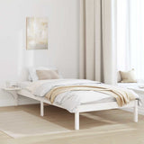 Vidaxl bedframe wit 80 x 200 cm massief grenenhout
