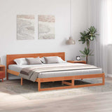 Vidaxl bedframe wasbruin 180 x 200 cm massief grenenhout