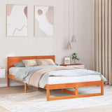 Vidaxl bedframe wasbruin 120 x 200 cm massief grenenhout